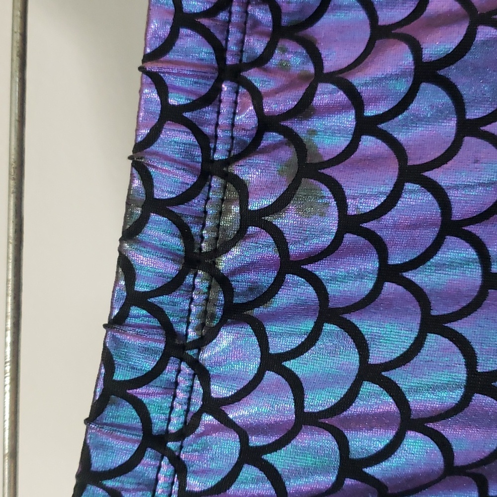 🎃Spirit Halloween 🧜♀️Iridescent mermaid scale skirt L - Picture 6 of 8